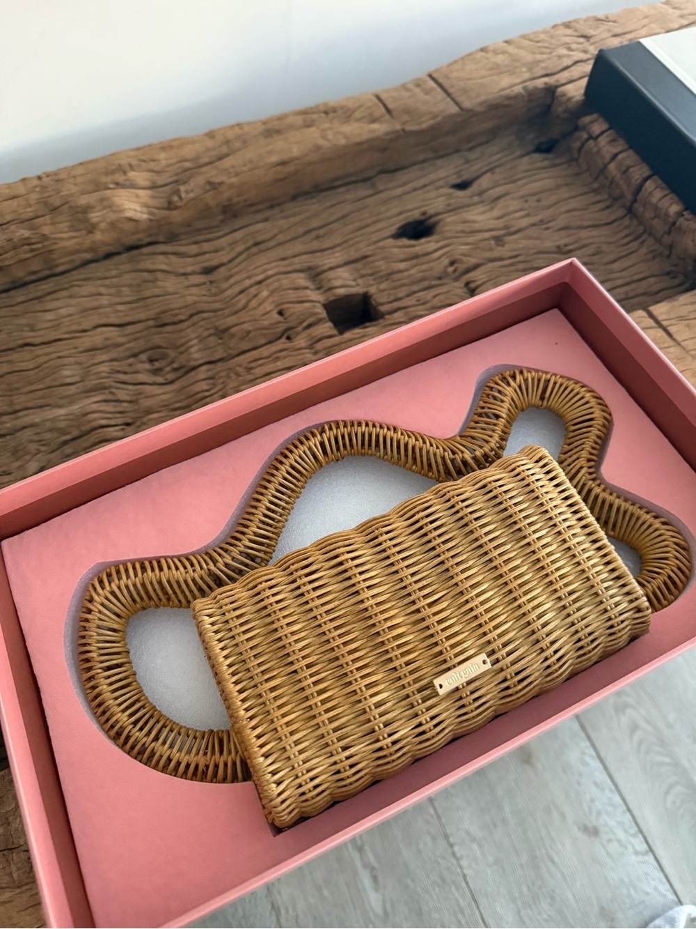 CULT GAIA Woven Rattan Handbag - Natural Tan - Picture 17 of 17